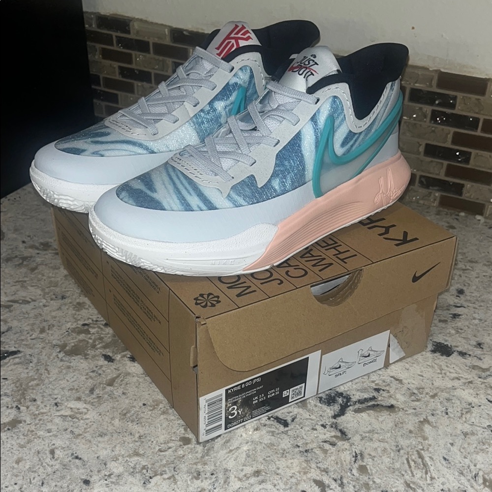 Nike Kyrie Chinese New Years Photon Dust Basketball Shoes - Blue, White and Pink